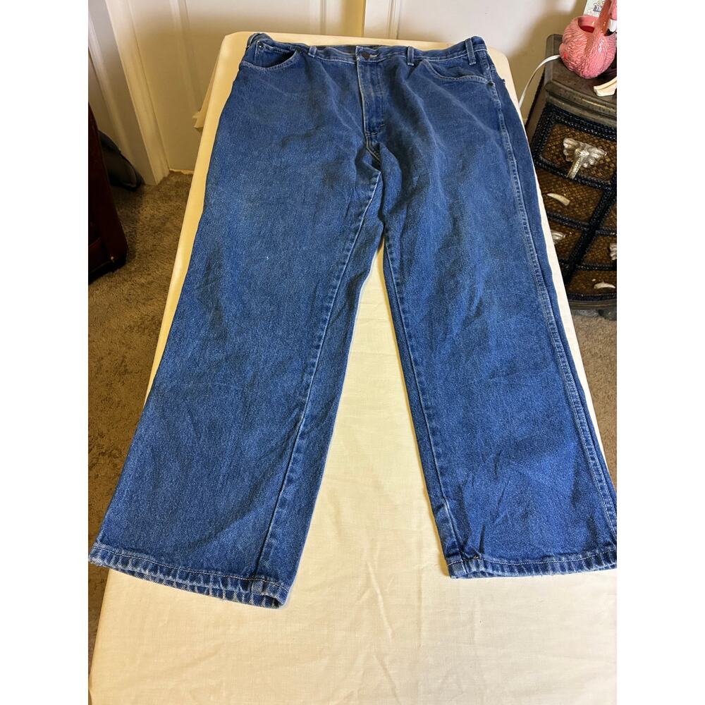 Dickies Carpenter Jeans 40x30 Relaxed Fit Blue Denim Workwear Utility Pants